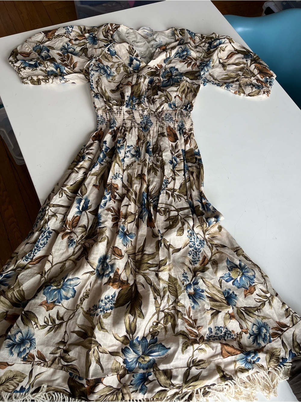 Zimmermann Aliane Shirred Waist Dress - Picture 2 of 5